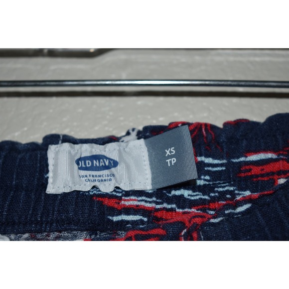 ⭐️ Old Navy Print Linen Shorts Navy Blue Size XS - Picture 4 of 6